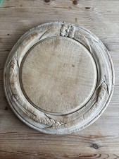 Victorian / Antique Wooden Bread Board Hand Carved Wheat Sheaf Design