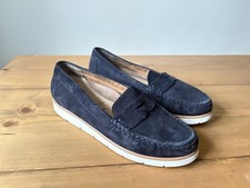 Gabor Womens Navy Blue Suede