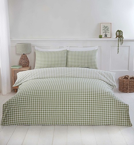 Gingham check reversible - gingham, duvet