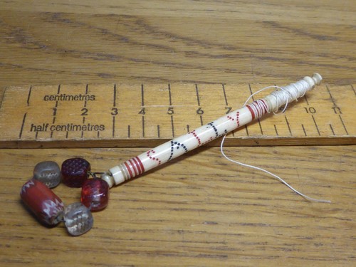 Antique bovine bone lace - antique,