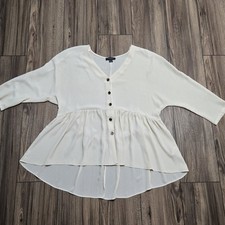 Primark Womens Cream V-Neck