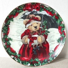 Teddy's Snow Bear Teddy Bear Plate Franklin Mint Sarah Bengry