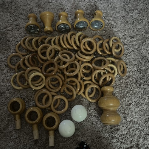Wooden curtain rings and - 70,