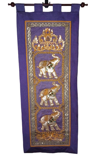 Vtg elephant wall hanging - vtg, thai