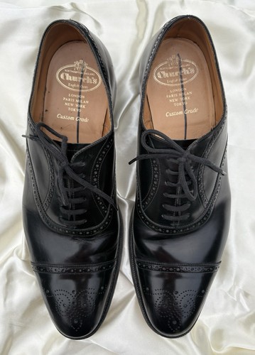 Church black leather - black,