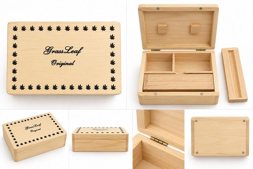 Wooden rolling box - box, roll