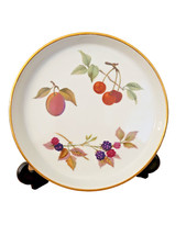 7" Tart pan Royal Worcester Evesham china porcelain vintage gold fruit