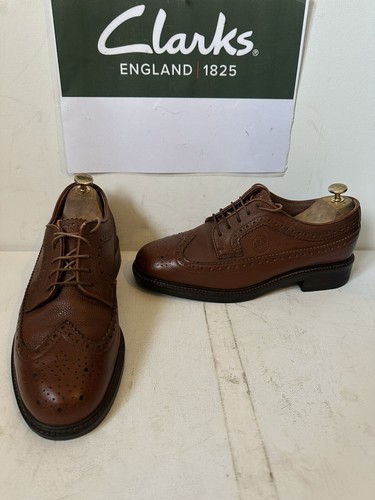 Clarks brogue brown leather - brogue,