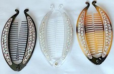 Banana hair clip crystal - hair,