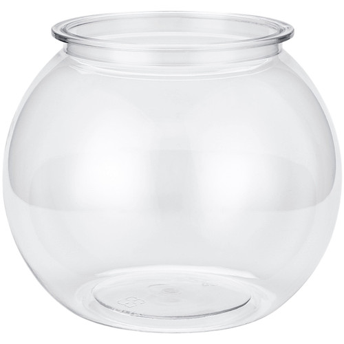 Round clear fish - clear, bowl