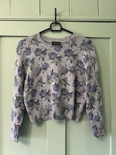 Topshop Grey & Blue Floral