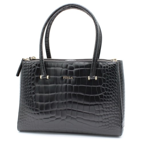 Furla lotus croc - lotus, embossed