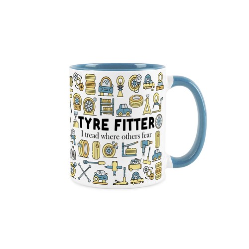 Tyre fitter mug - tyre,
