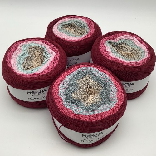 Mocha yarn flora - yarn, cake