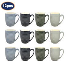 Stoneware Coffee Mug Set of 12