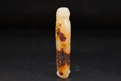 Jade carved bird - bird, stick