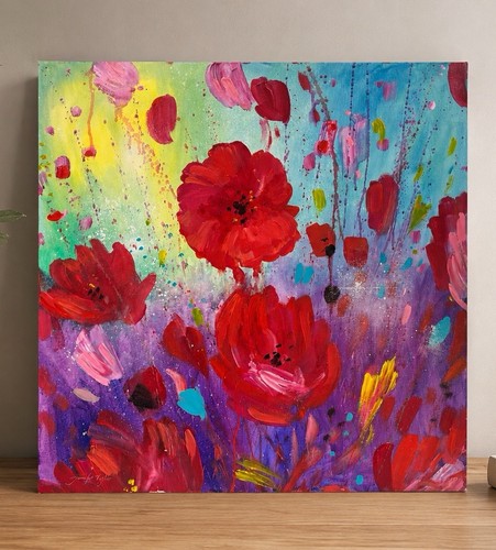 Original hand painted - hand, abstract