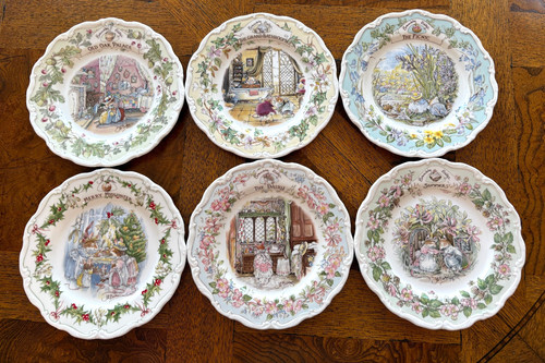 Brambly hedge plates job - hedge, x