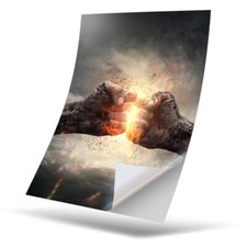 1 x Vinyl Sticker A4 - Fire