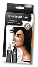 Spectrum Noir Classique - DARK SKIN TONES Premium Alcohol Blendable Artist Pens
