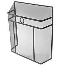 Large Black Box Firescreen Or