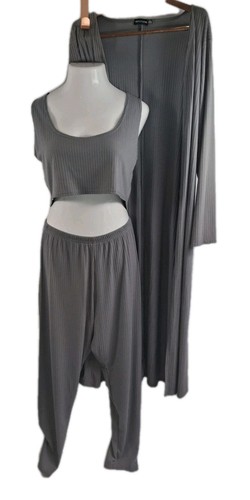 3pc lounge pants set - pants, plus