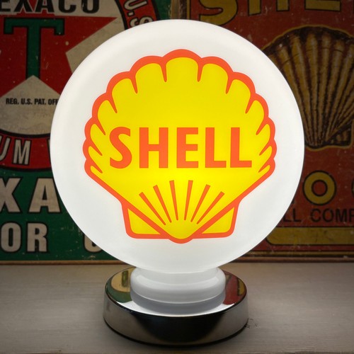 Shell mini gas pump globe - gas,