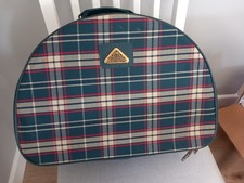 Vintage Constellation International Suitcase. Green Check, 45cm Long. Used