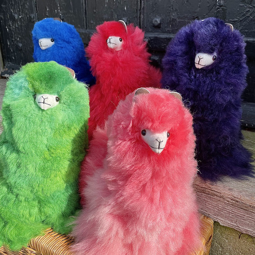 Brightly dyed alpaca soft - alpaca, toy