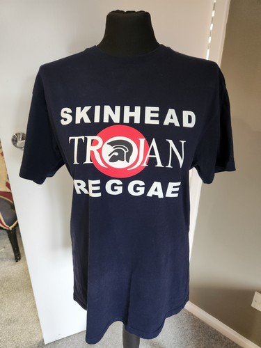 Skinhead reggae shirt navy - skinhead,