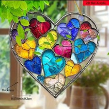Acrylic Hearts Within A Heart