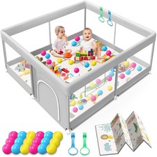 Baby Playpen with Mat, 50x50