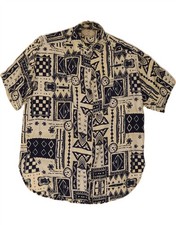 AMARANTO Womens Abstract Pattern Shirt Dress UK 10 Small Navy Blue BB12