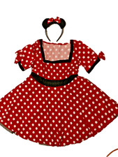 SEXY COSTUME MINNIE MOUSE DRESS AND HEADBAND Fancy Party Dress size 10