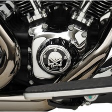 Black chrome skull points - &,