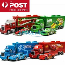 Disney Pixar Cars Lightning McQueen Jackson Storm Mack Hauler Truck+Car Toys