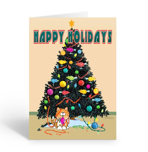 Funny cat christmas cards 12 - funny,