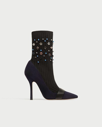 Zara embellished sock style - embellished,