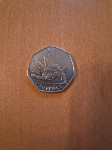 Olympic judo 50p coin - coin,