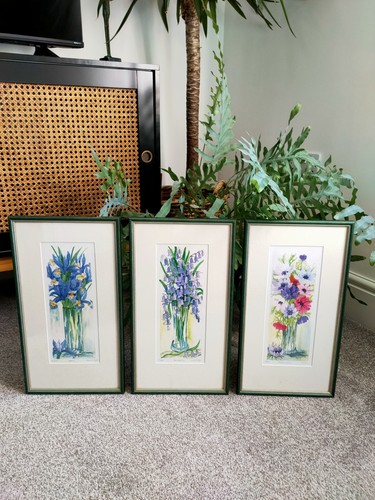 Bluebells iris anemonies - iris, x3