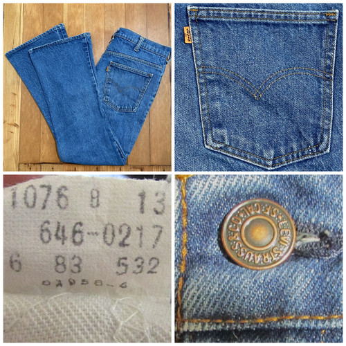 Vtg levi 646 - 646, tab