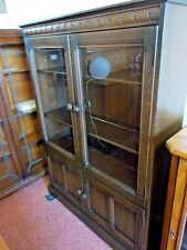 ERCOL MODEL 724 GRASMERE GLAZED BOOKCASE