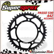 SuperSprox Steel Black Sprocket 530 Pitch 44 Teeth Triumph Tiger 1050 2008 2009