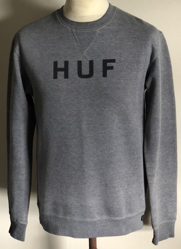 Huf hoodie spellout grey - hoodie,