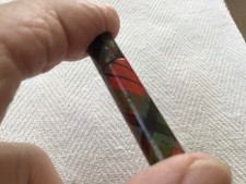 RARE Small Mauchline TARTAN ware NEEDLECASE. Tartan Unknown. 4.5cm.VGC