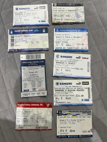 2014 glasgow rangers ticket - glasgow,