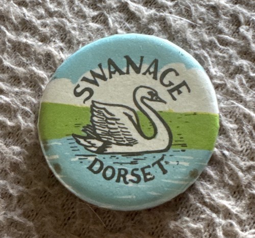 Swanage dorset pin button - dorset,