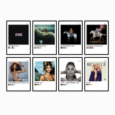 BEYONCE Discography Aesthetic Colour Pallette Album Music Poster Prints