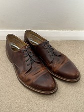 J Shoes Handcrafted William Brown Leather Oxfords Lace Dress Shoes Mens UK 11