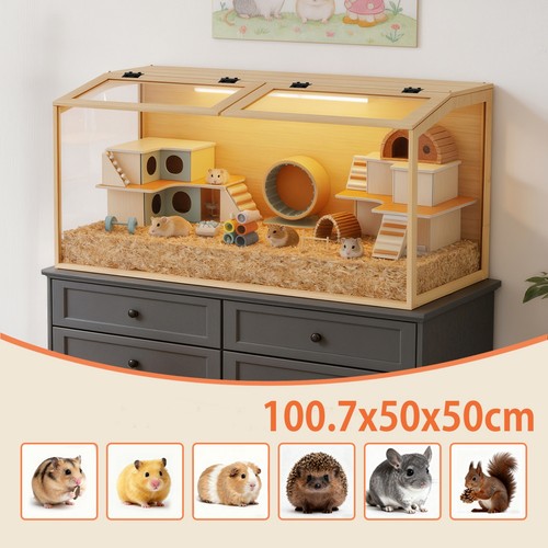 Huge wooden hamster cage - hamster,